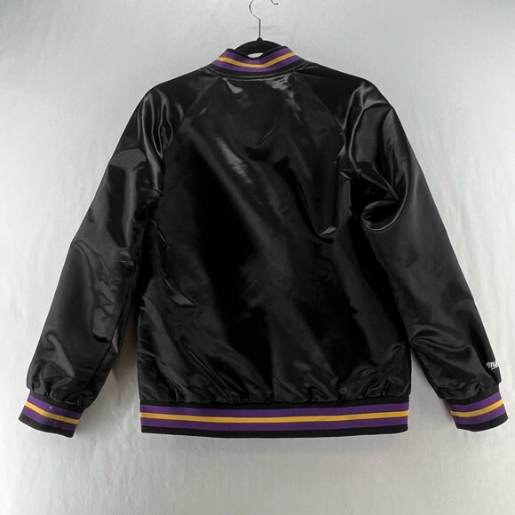 Mitchell & Ness Los Angeles Lakers Youth L 14/16 Varsity Jacket NBA Black/Purple - Picture 3 of 16